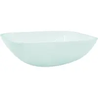Merkloos Lavabo de sobreponer de vidrio para baño, 42x42 cm
