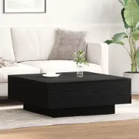 Merkloos Mesa de centro de madera moderna, color , 80 x 80 x 31 cm