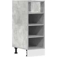 Merkloos Mueble de cocina Riga, color gris cemento, dimensiones 30 x 44,5 x 81,5 cm
