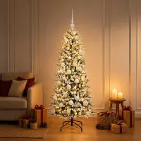 Syfax Árbol de Navidad artificial con bolas 120 cm 150 LED