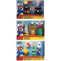 JAKKS Pacific Super Mario Dioramas + Figura 3 Envío Aleatorio Surtido 6 Cm