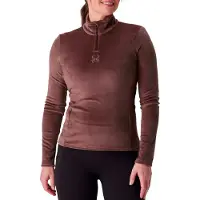 Spyder - Forros polares mujer - Shimmer Bug 1/2 Zip W Mocha - Talla L - Marrón