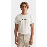 APC A.P.C. Unisex T-shirt Short Sleeve Address Off-white Talla: XL | Camisetas de Seda Outlet | Unisex | Blanco