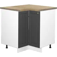 Vicco Armario de esquina Fame-Line Antracita-oro 80.5 cm , ET Roble, Model 46809