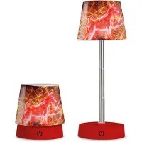 Gilde Harry Potter, Tischleuchte (LED), rund, Expecto Patronum, Hundmotiv, Ron Weasley, Kunststoff, Metall, rot, VE 3 Höhe: 28.00 cm Breite: 10.50 cm Tiefe: 10.50cm 81743