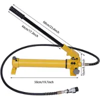 OEM Bomba hidráulica manual, alta durabilidad, rendimiento eficiente, color amarillo
