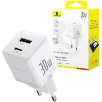 Baseus Cargador De Pared Usb-a Y Usb-c Palm 30w