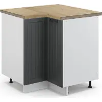 Vicco Armario de esquina Fame-Line Antracita casa de campo 80.5 cm , ET Roble, Model 46636