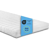 Bodyprotect Colchón de espuma fría ortopédico, 180 x 200 cm, H4, 10 cm de grosor, colchón reversible, Comfort Line