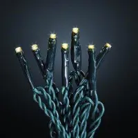 OEM Guirnalda de luces LED, luz cálida, 200 LEDs, 19,9 metros, color verde, 59 lúmenes