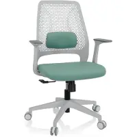 OEM Silla de oficina PARFERIO W, tapizada en tela color menta, con altura ajustable