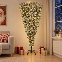 Syfax Árbol de Navidad Artificial Invertido con Ramas Articuladas