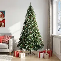 Syfax Árbol de Navidad artificial con ramas articuladas 240 cm PVC