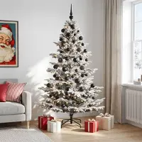 Syfax Árbol de Navidad artificial con bolas 180 cm 300 LED