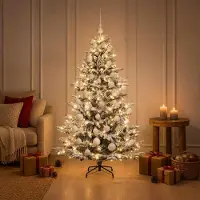 Syfax Árbol de Navidad artificial con bolas 120 cm 150 LED
