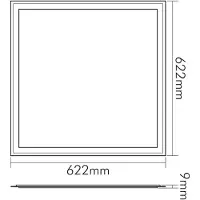 Nobile Panel LED Q2S, UGR19, 3000K