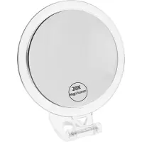 Merkloos Espejo de maquillaje con aumento de 20x, ideal para viajes