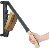 OEM Partidor de leña, construcción de hierro fundido, diseño para montaje en pared, dimensiones de 10 x 10 x 57,5 cm, adecuado para maderas blandas, peso de 4,16 kg