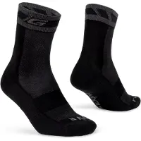 Gripgrab - Merino Winter Sock - Calcetines de ciclismo size 44-47 - L, negro