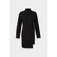 HUGO Vestido camisero 'Kateri' negro / plata