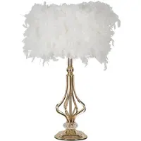 Mauro Ferretti Lámpara de mesa TARTY, color blanco, diámetro 25 cm, altura 54 cm