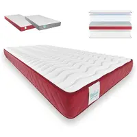 OEM Colchón viscoelástico de 120x200 cm, con un grosor de 15 cm, de color blanco