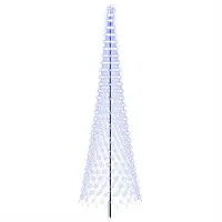Syfax Árbol de Navidad LED EKENAS 500 cm 550 LED Azul Hierro Negro
