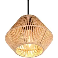 TRIO Lámpara de techo Lucille, estilo japandi, diámetro 20 cm