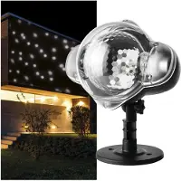 OEM Proyector de nieve LED, IP44, cable de 3 metros, color negro