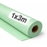 OEM Papel kraft, 3 rollos, color verde pastel, 1x3 metros, resistente