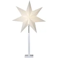 OEM Estrella de papel, 60x22x100 cm, blanca/transparente, para uso en interiores