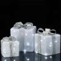 OEM Decoración navideña con velas LED, ratán y 22 luces