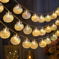OEM Guirnalda de luces LED, 1,5 metros, 10 LEDs, luz blanca cálida, funciona con pilas