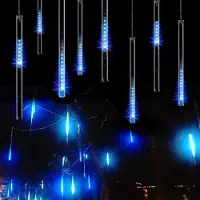 OEM Lámparas de ducha LED tipo "Meteor", con 8 tubos, 144 LEDs, para decoración navideña