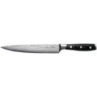 Eden Küchenmesser Eden Classic Damast Juego de 3 cuchillos con cuchillo de santoku, cuchillo de trinchar y cuchillo multiusos