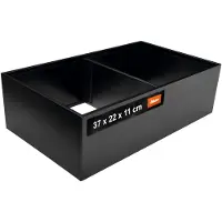 OEM Organizador para maletero, 37 x 22 x 11 cm, color carbono, modular y ampliable