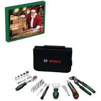 Bosch Calendario de Adviento 2026 con 43 piezas de herramientas, incluye una bolsa con cremallera