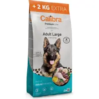 Calibra DOG Línea Premium para Perros Adultos, Granja de Pollo, 12+2 kg