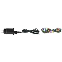 OEM Cadena de luces LED, 9,9 metros, IP44, para uso en exteriores, luz blanca cálida
