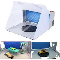 OEM Cabina de pintura electrostática, flujo de aire eficiente, funcionamiento silencioso, diseño compacto y portátil, BLANCO