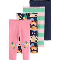 Next Leggings navy / verde claro / naranja / rosa claro