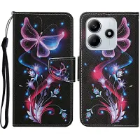 Lux-Case Funda tipo flip Wonderland Xiaomi Redmi Note 14 5G - Mariposa Brillante