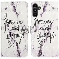 Lux-Case Funda Samsung Galaxy S24 FE Funda de piel para teléfono con estampado 3D Tarjetero - Por Siempre Jamás