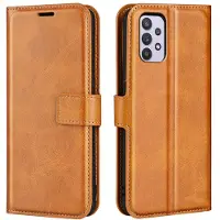 Lux-Case Funda de piel estilo cartera para Samsung Galaxy A53 5G - Amarillo