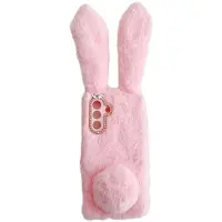 Lux-Case Cubierta de Conejo Peludo Samsung Galaxy A26 - Rosa