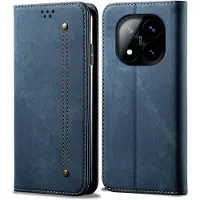 Lux-Case Funda flip para Jeans Xiaomi Redmi Note 14 Pro 5G - Azul
