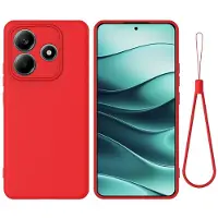 Lux-Case Funda de silicona líquida mate Xiaomi Redmi Note 14 5G - Rojo