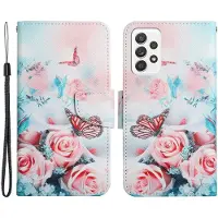 Lux-Case Funda abatible Wonderland Samsung Galaxy A33 5G - Rosa Y Mariposa