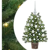 vidaXL Árbol de Navidad artificial, color verde, 75 cm, fabricado con PE y PVC