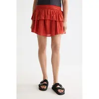 Scotch & Soda Crinkle Gauze Gathered And Smocked Mini Skirt Ketchup Talla: XS | Mini Faldas Outlet | Mujer